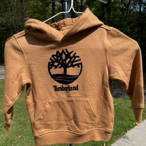 Timberland Tan Hoodie with Black Logo